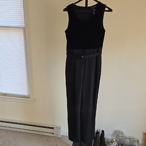 Vintage John Robert Petites Elegant Black Jumpsuit Size:8P